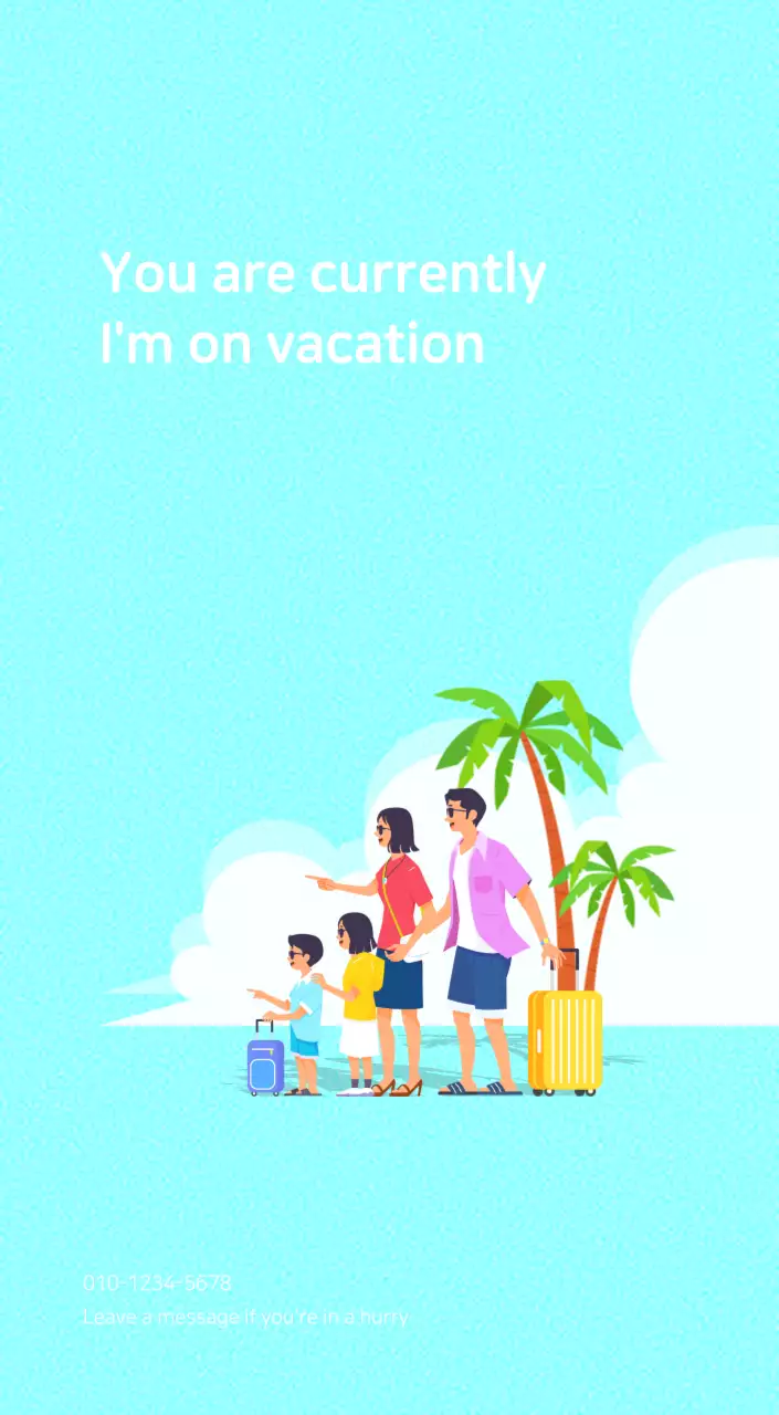 Multicolored family illustration concept