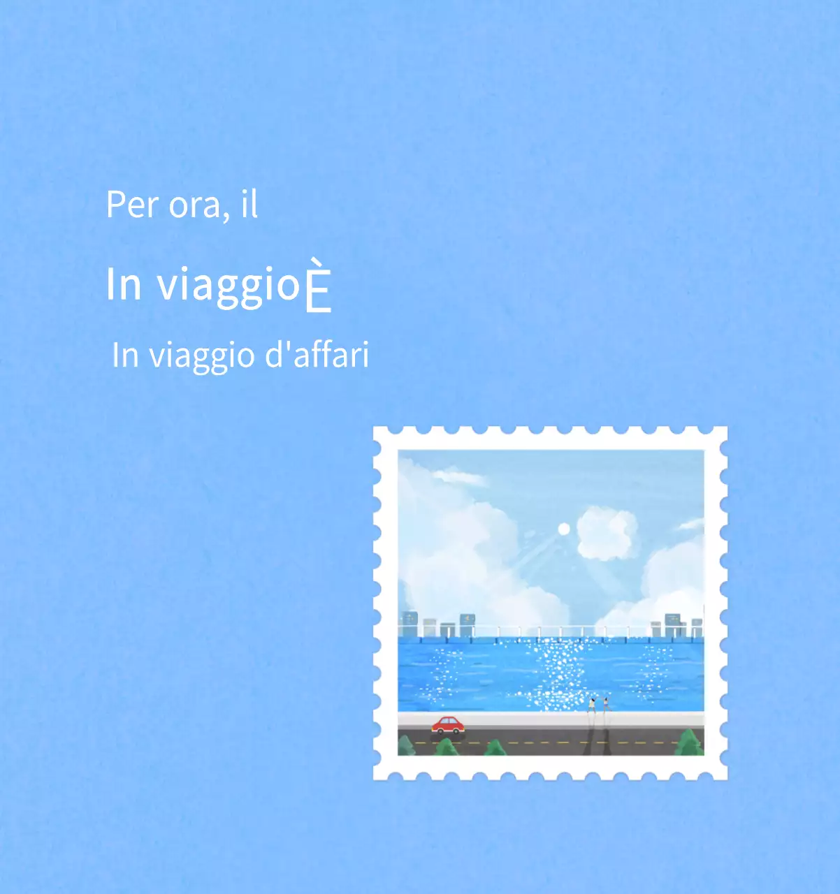 Calendario di Capodanno con una calda illustrazione