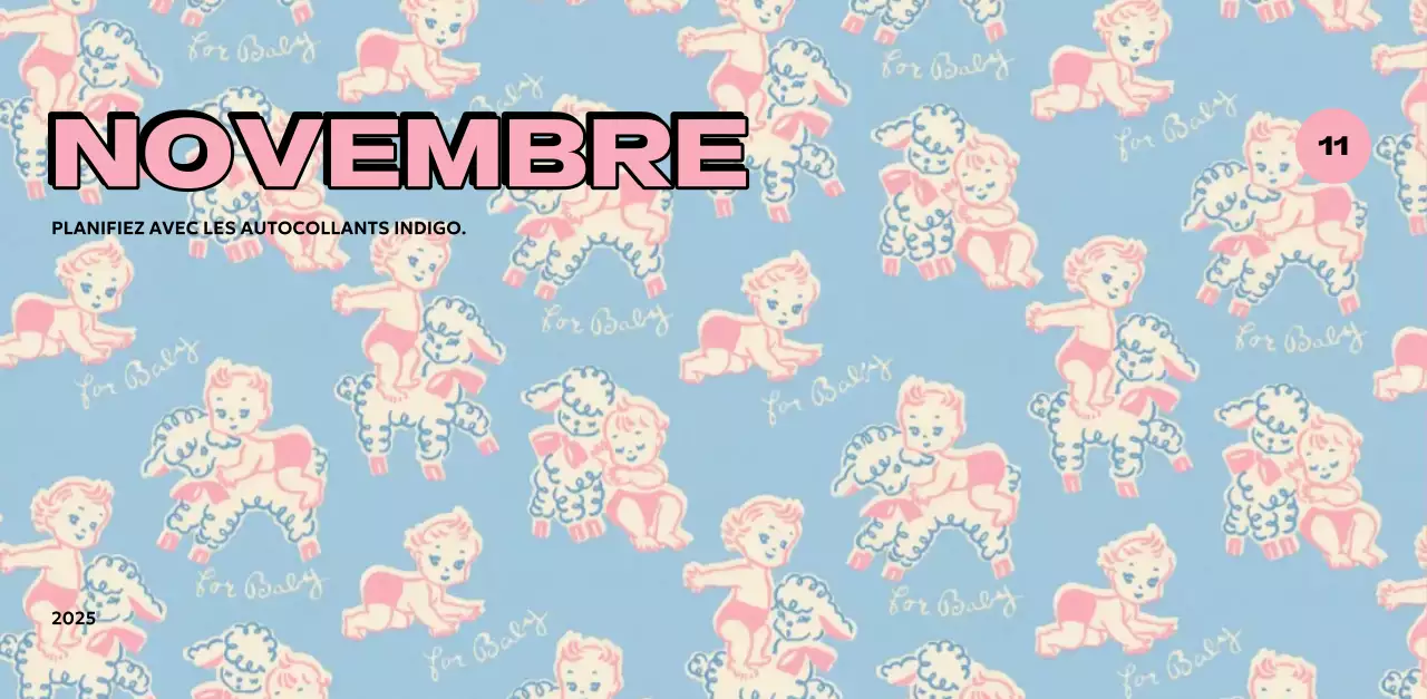 Calendriers colorés avec une variété d'illustrations rétro