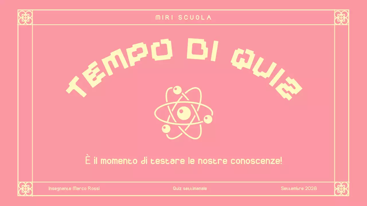 Cute Pink Oriental Quiz Layout