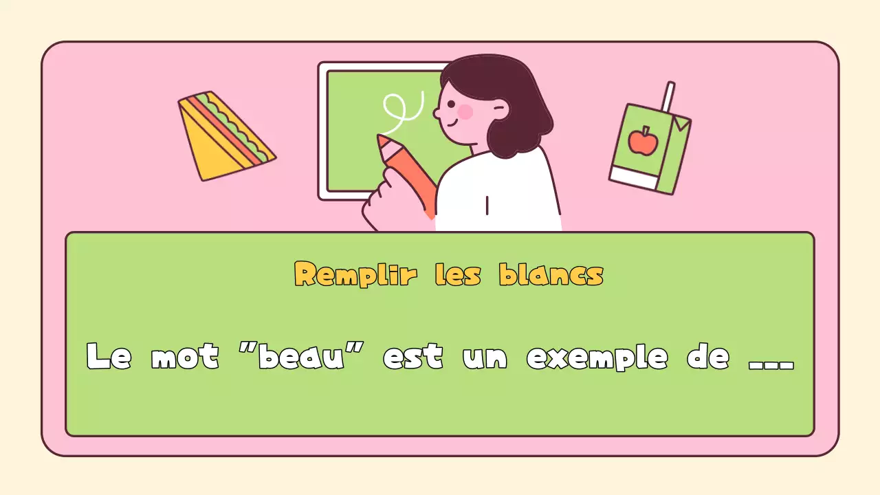 Mise en page ludique d'un quiz pour l'école primaire