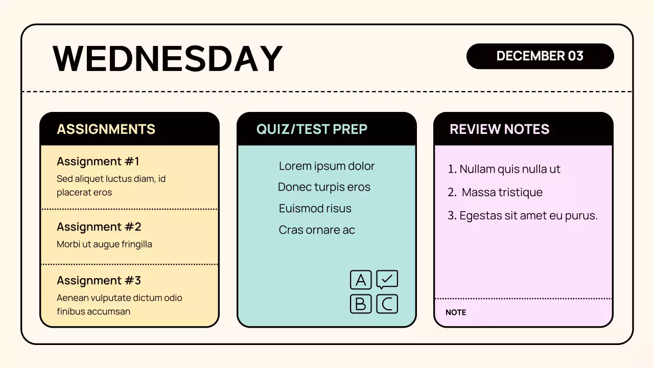 Beige Simple Class Agenda Presentation