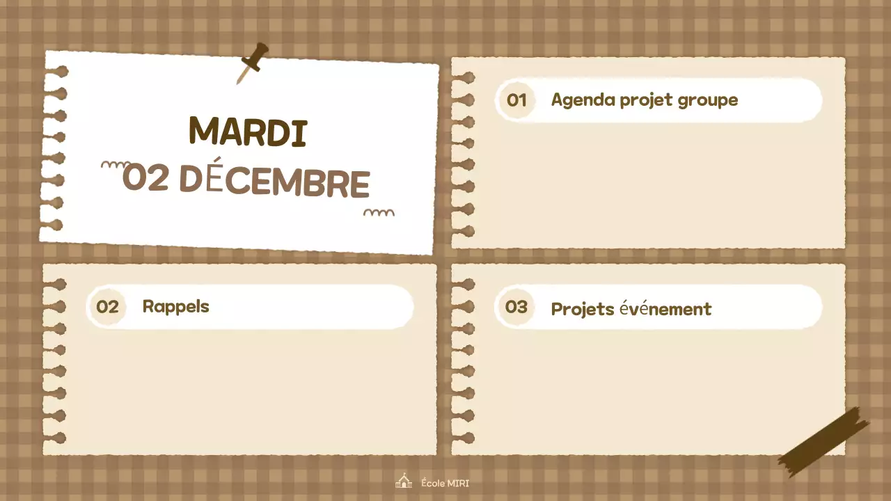 beige vintage class agenda