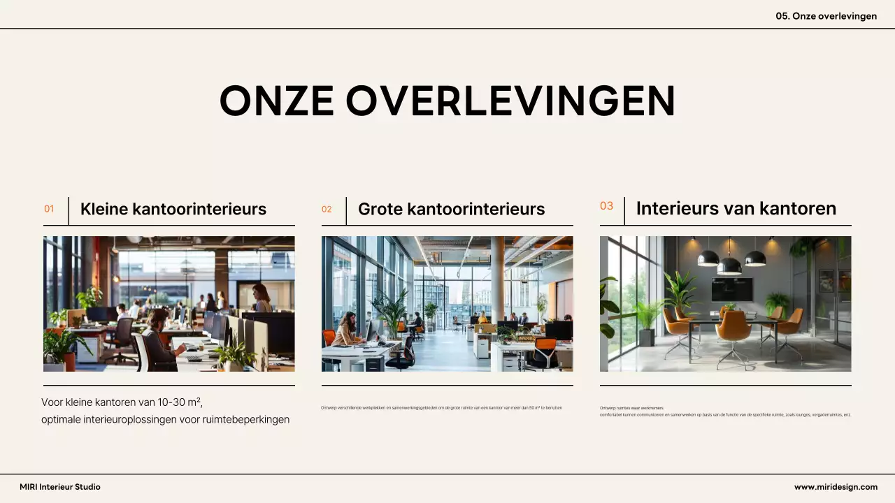 Oranje modern interieur advertentie
