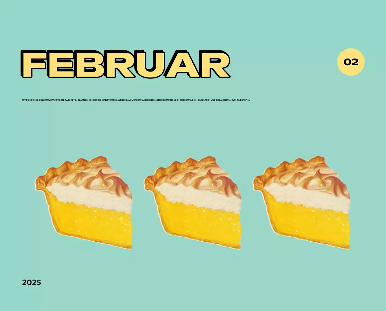 Bunte Kalender mit einer Vielzahl von Retro-Illustrationen