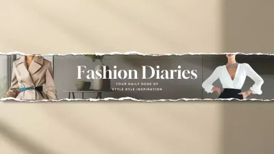 Beige Modern Fashion Newsletter YouTube Thumbnail