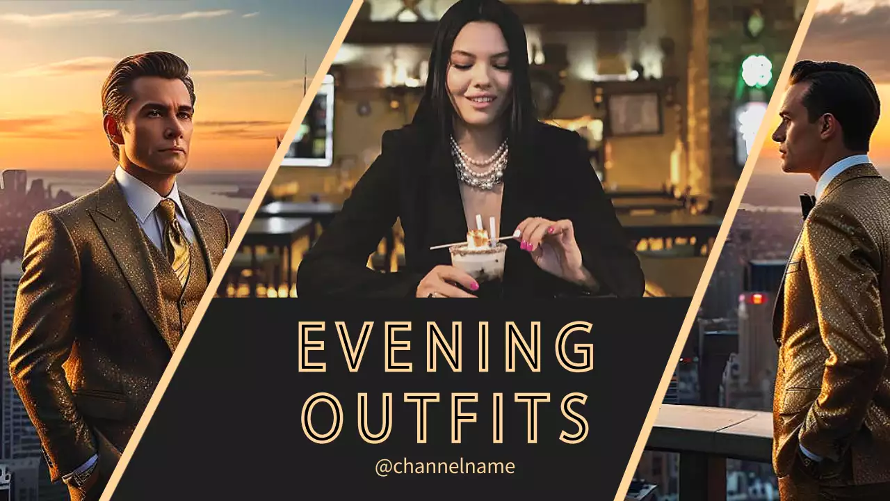 Gold Elegant Fashion Promotion YouTube Thumbnail