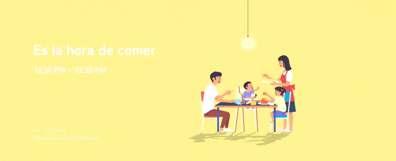 Concepto de ilustración familiar multicolor