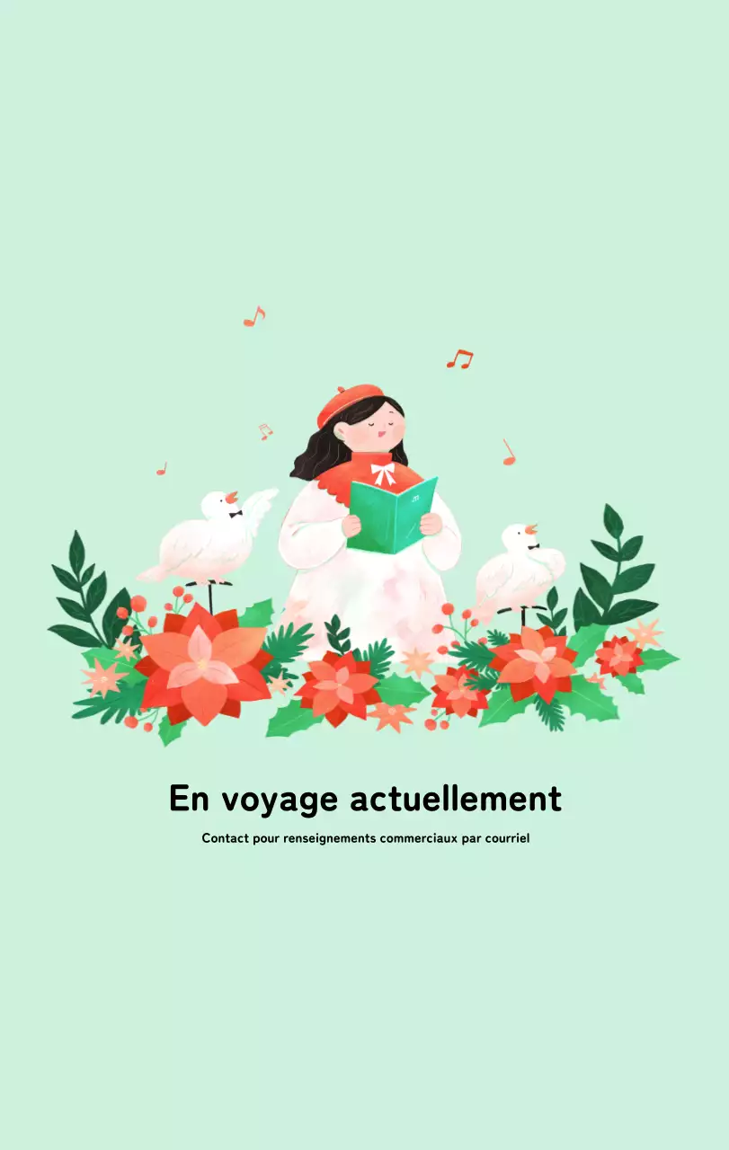 Calendrier du Nouvel An avec illustrations chaleureuses