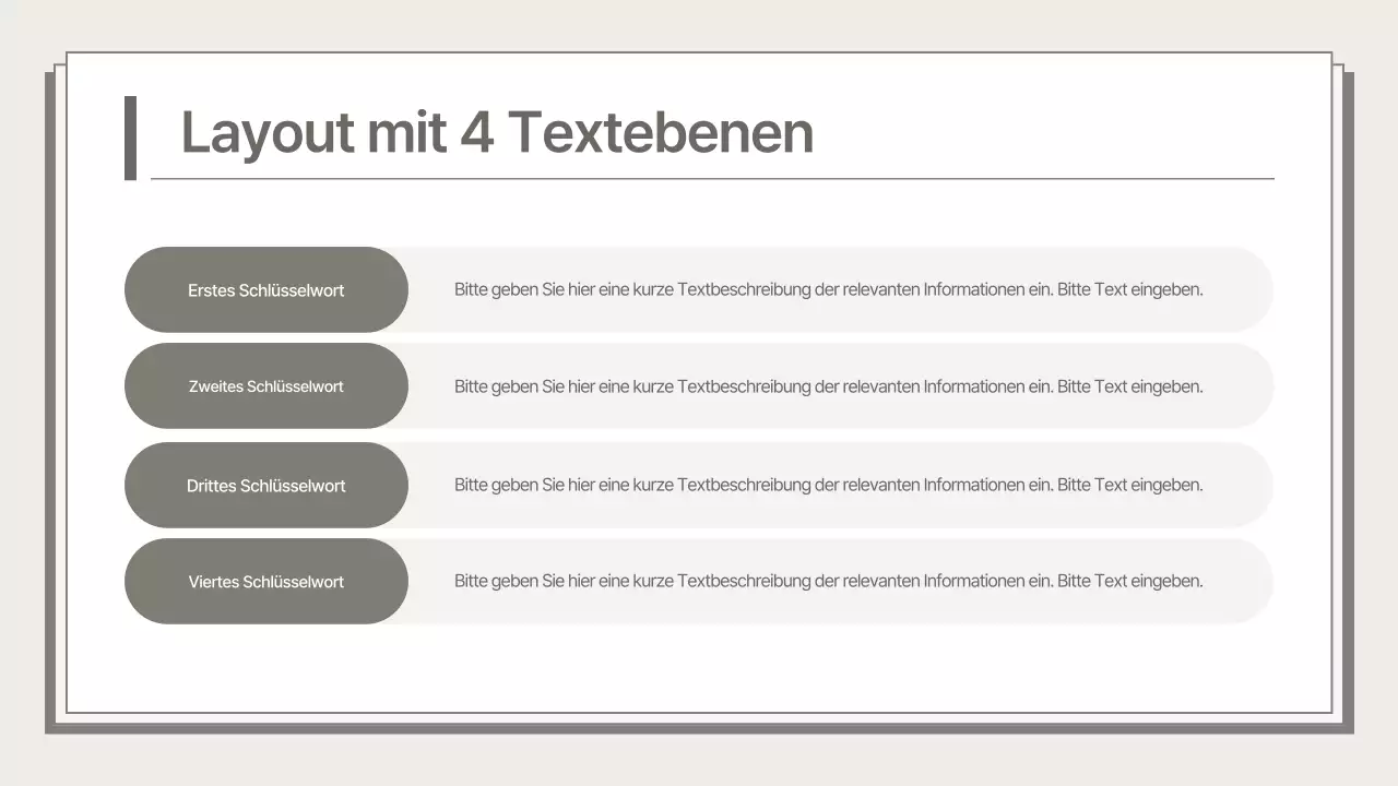 Ein sauberer, beiger Geschäftsplan