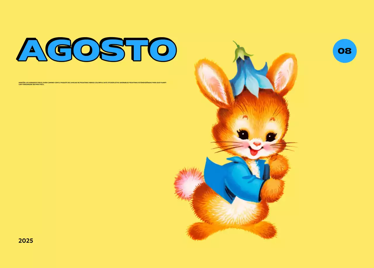 Coloridos calendarios con diversas ilustraciones retro