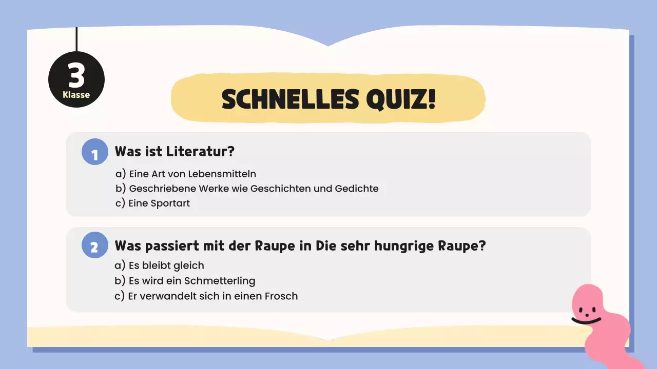 blaue skurrile Literaturklasse