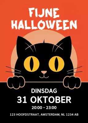 Oranje Retro Halloween