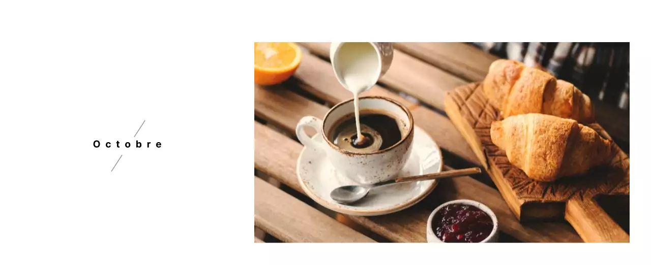 Un café sentimental blanc et brun