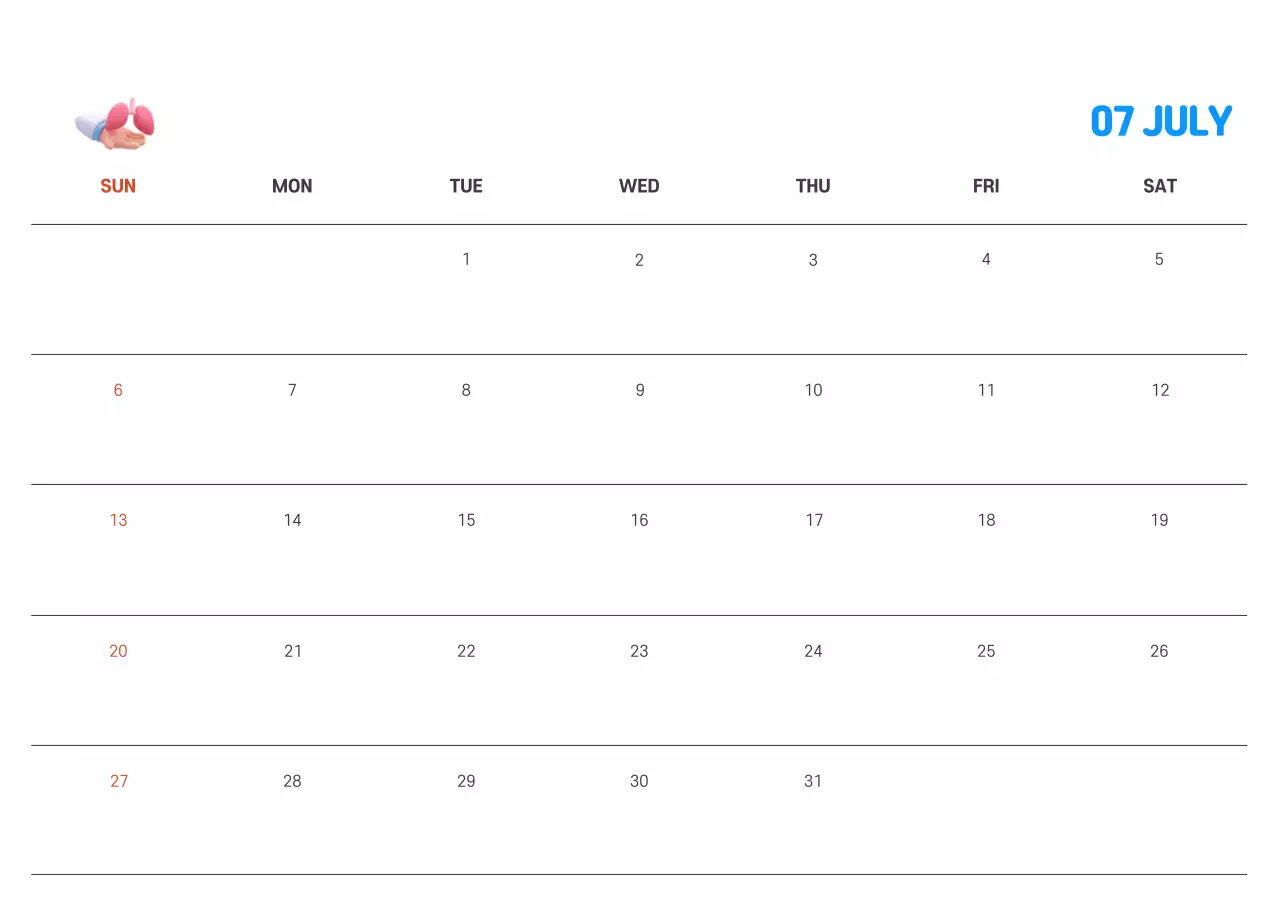 A holiday hospital with health and family themed illustrations and colorful accents