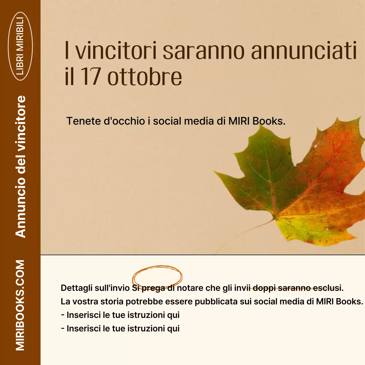 Evento autunnale Brown Vintage