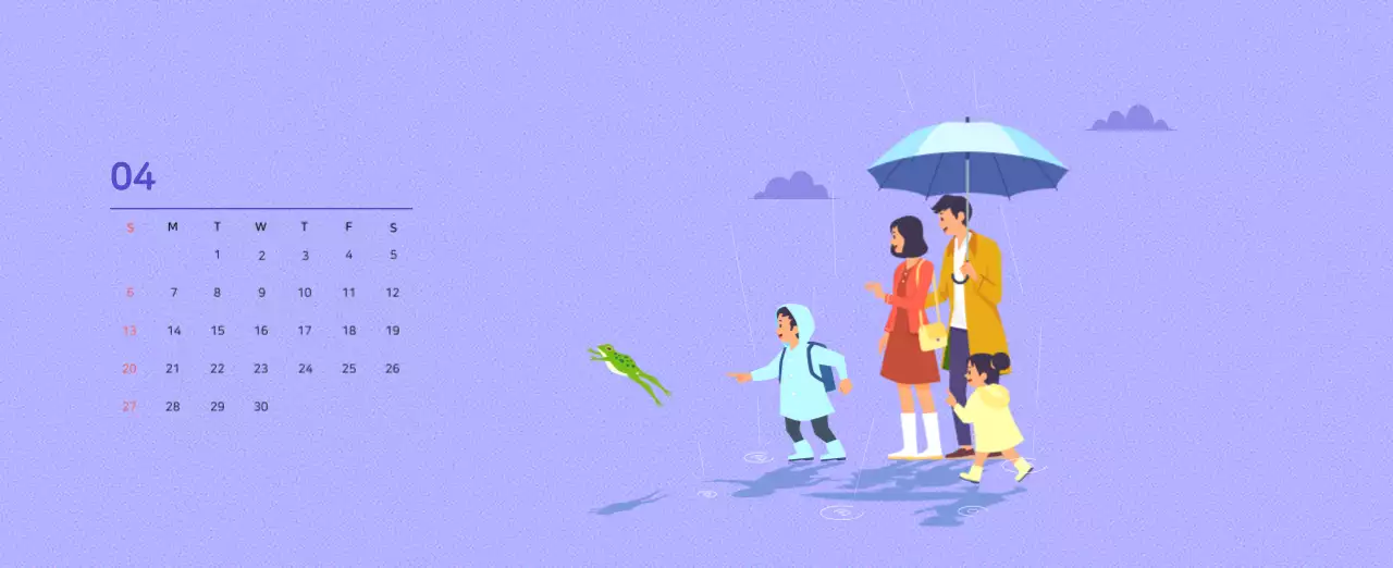 Concepto de ilustración familiar multicolor