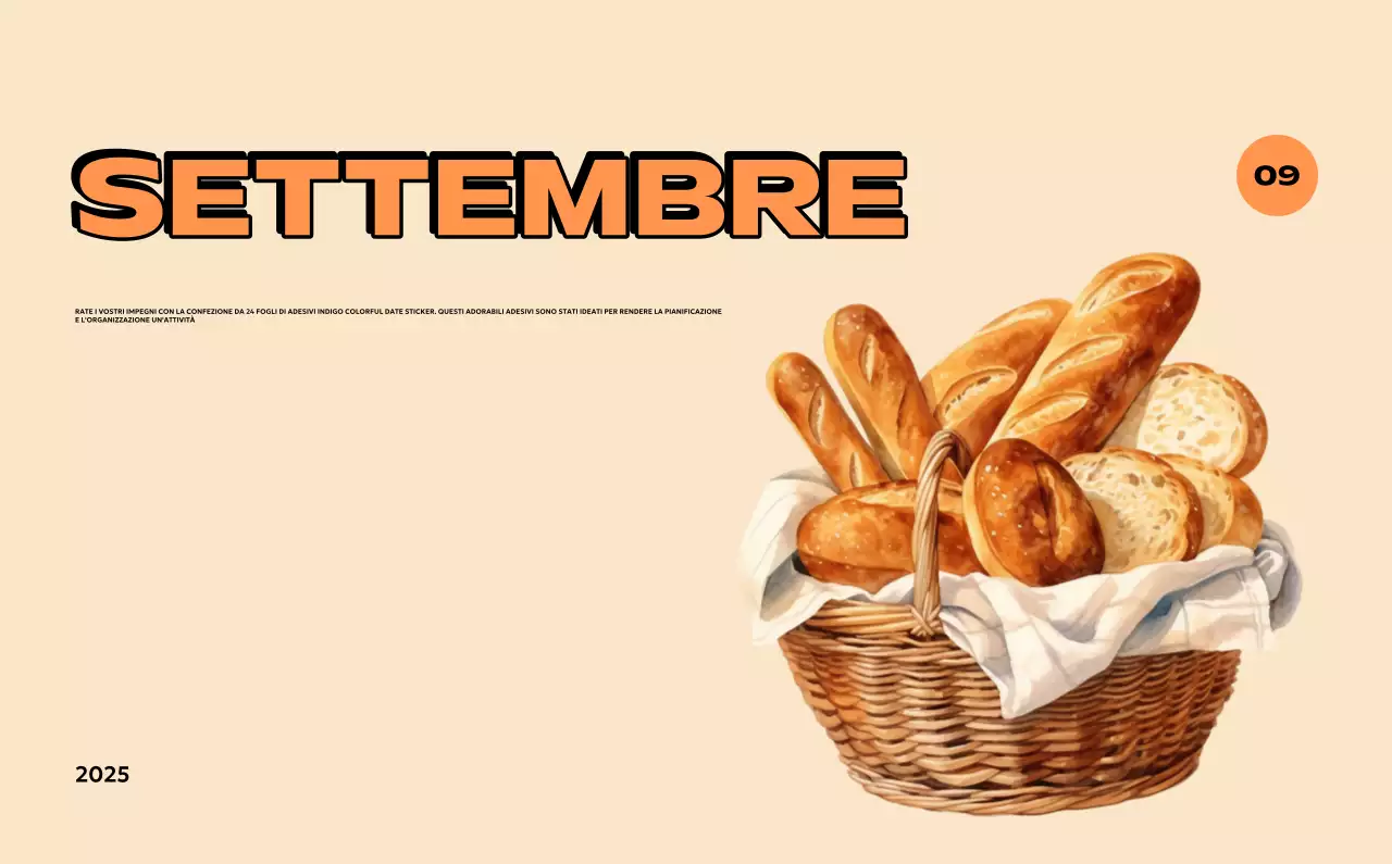 Calendari colorati con una varietà di illustrazioni retrò