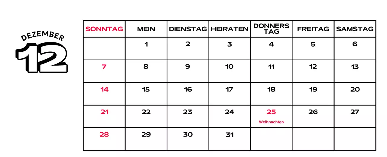Bunte Kalender mit einer Vielzahl von Retro-Illustrationen