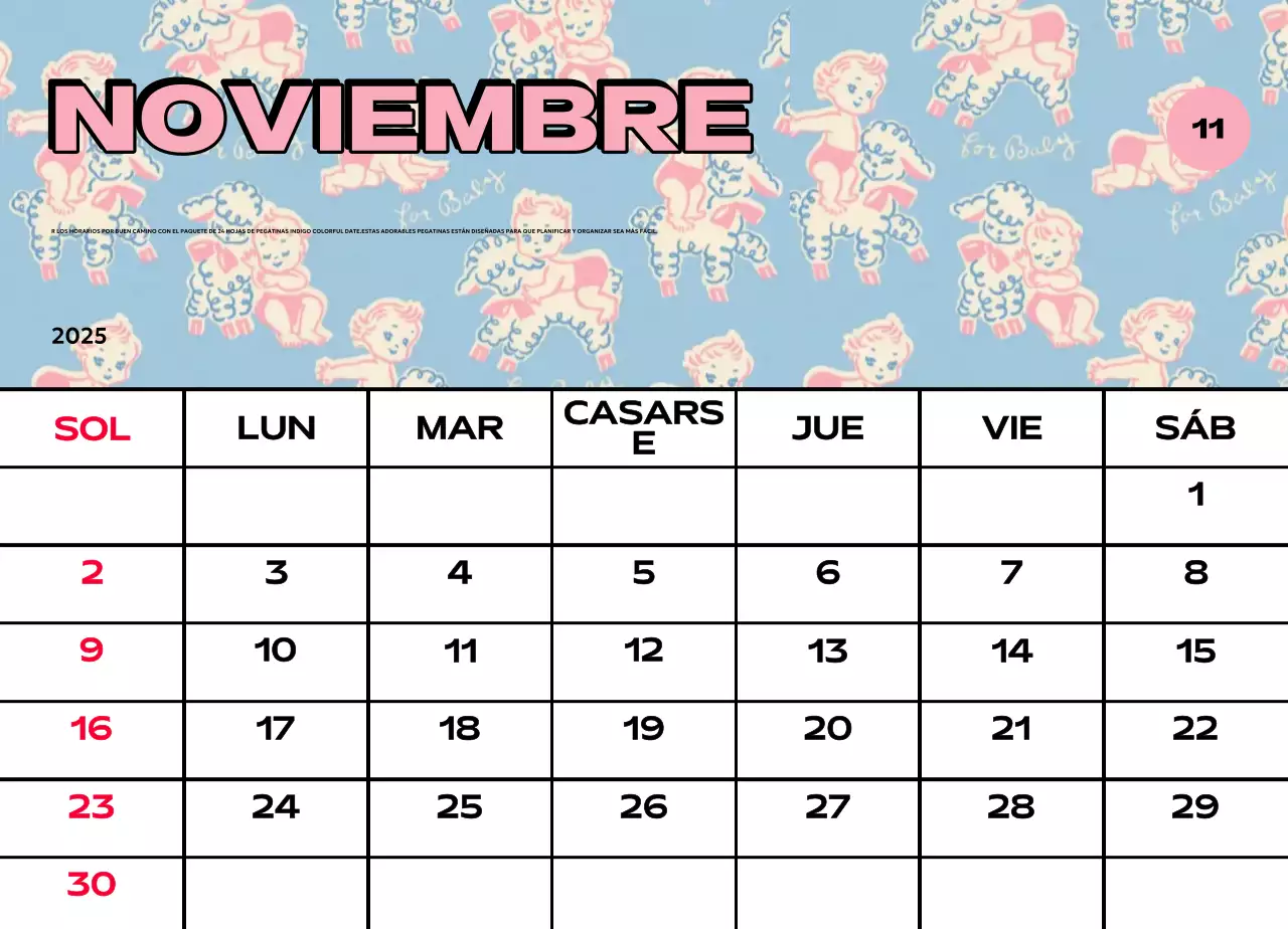 Coloridos calendarios con diversas ilustraciones retro