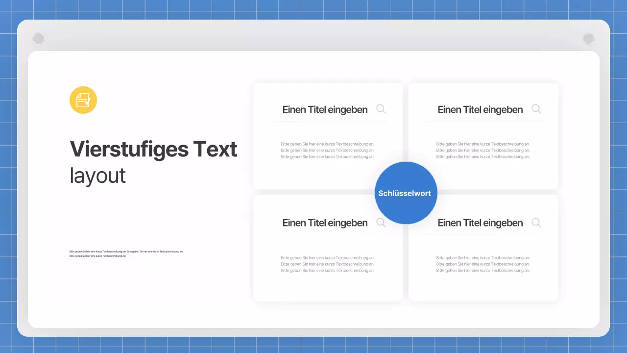 Ein grauer, sauberer Geschäftsplan