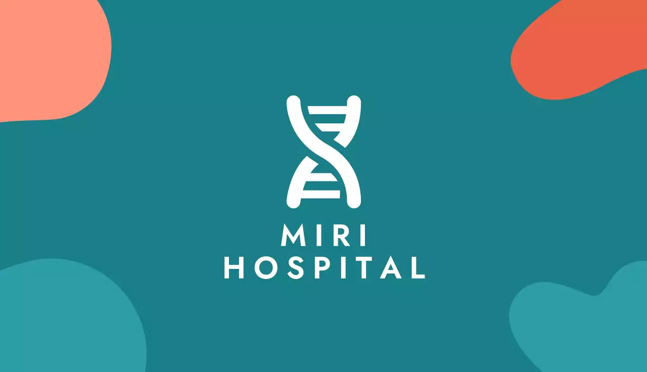 Geometrische Visitenkarte in Petrol