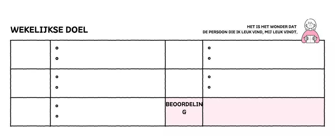 Geïllustreerde kalender met een mooie lijnstijl