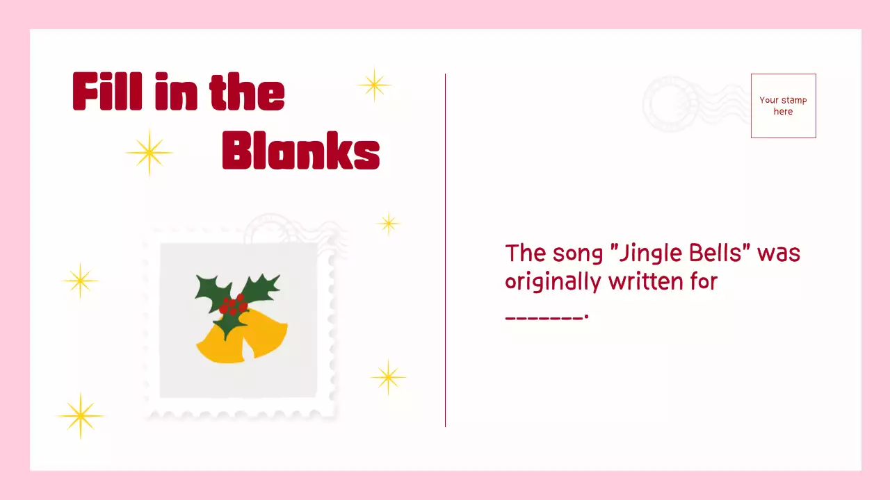 Red Festive Christmas Quiz Presentation