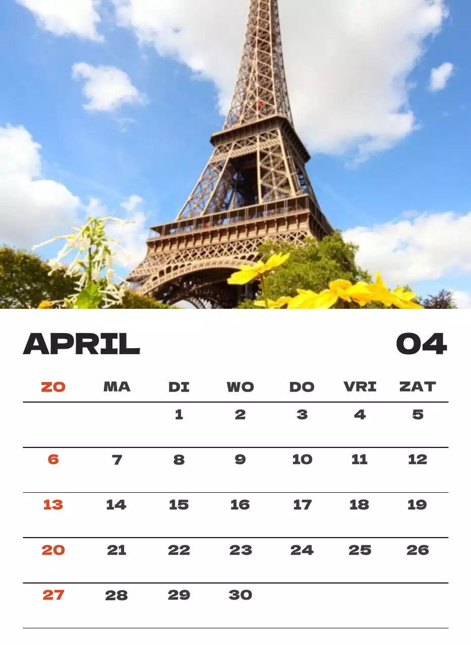 Hemels schone kalender