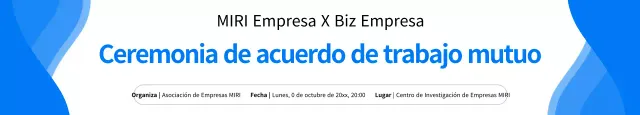 Promover una sencilla ceremonia azul y blanca de acuerdo de trabajo en colaboración