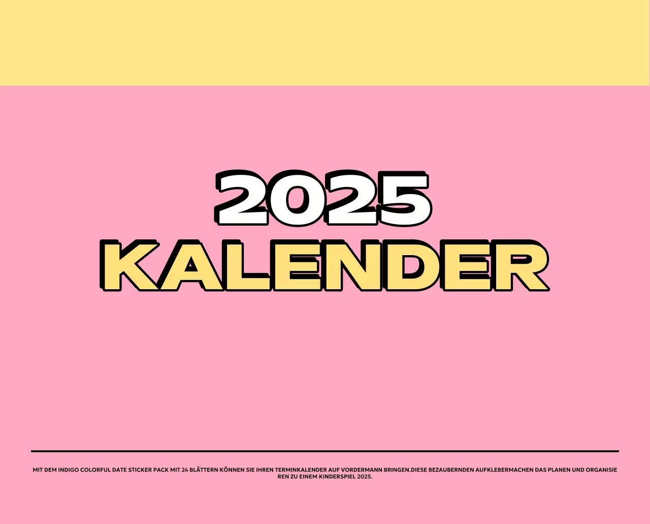 Bunte Kalender mit einer Vielzahl von Retro-Illustrationen