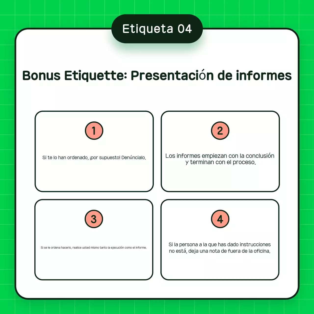 Material de formación sobre protocolo en el lugar de trabajo ecológico y sencillo