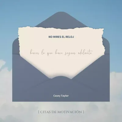 azul moderno citas de motivación anuncio