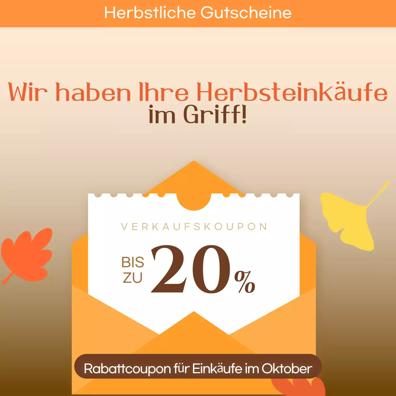 Orange Simple Rabattaktion