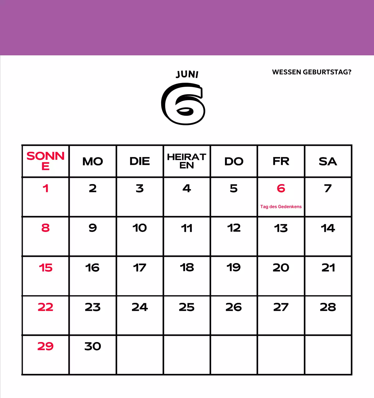 Bunte Kalender mit einer Vielzahl von Retro-Illustrationen