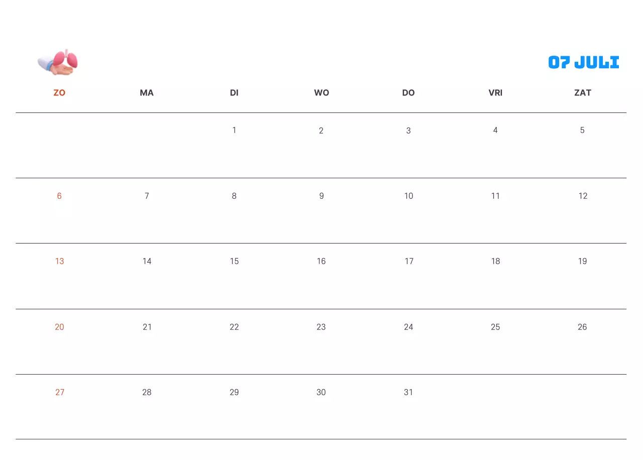 Een feestelijk ziekenhuis met illustraties met gezondheids- en gezinsthema's en kleurrijke accenten