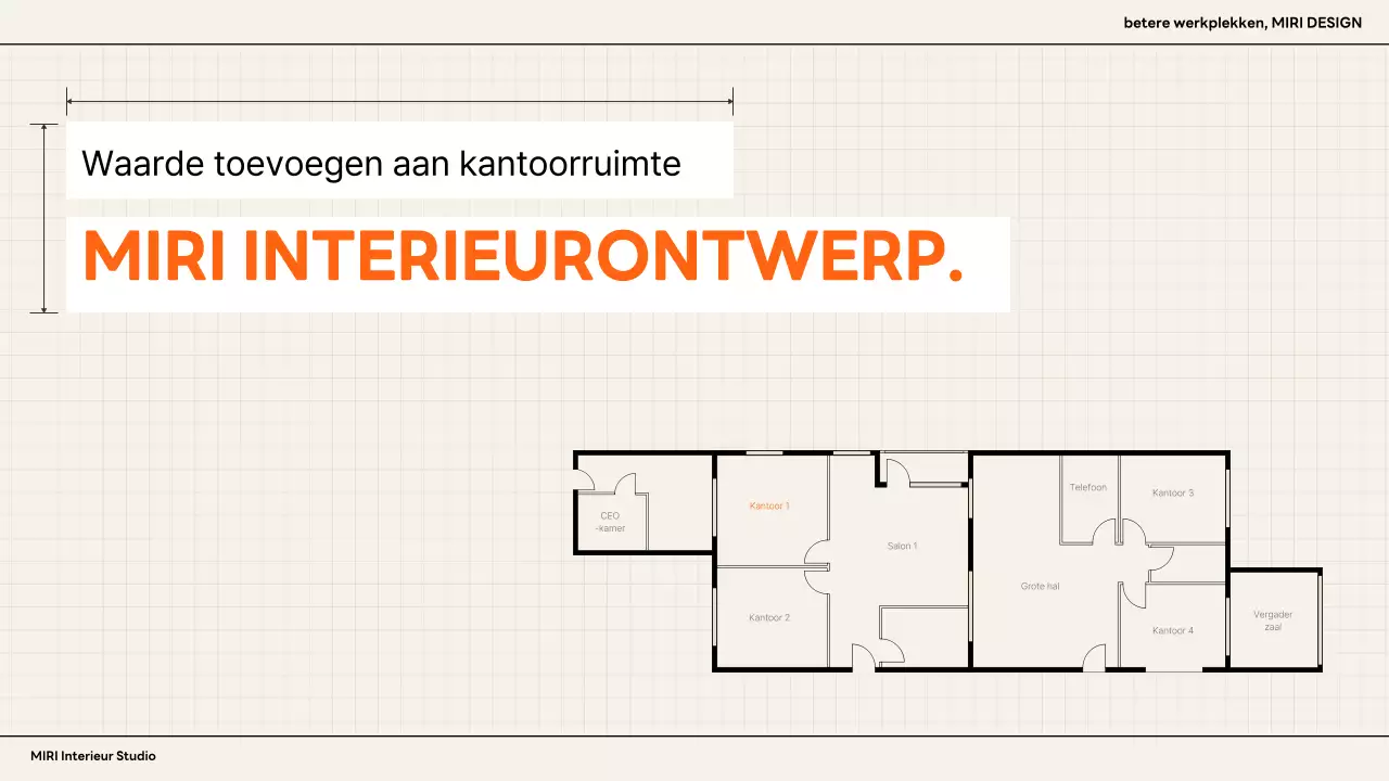 Oranje modern interieur advertentie