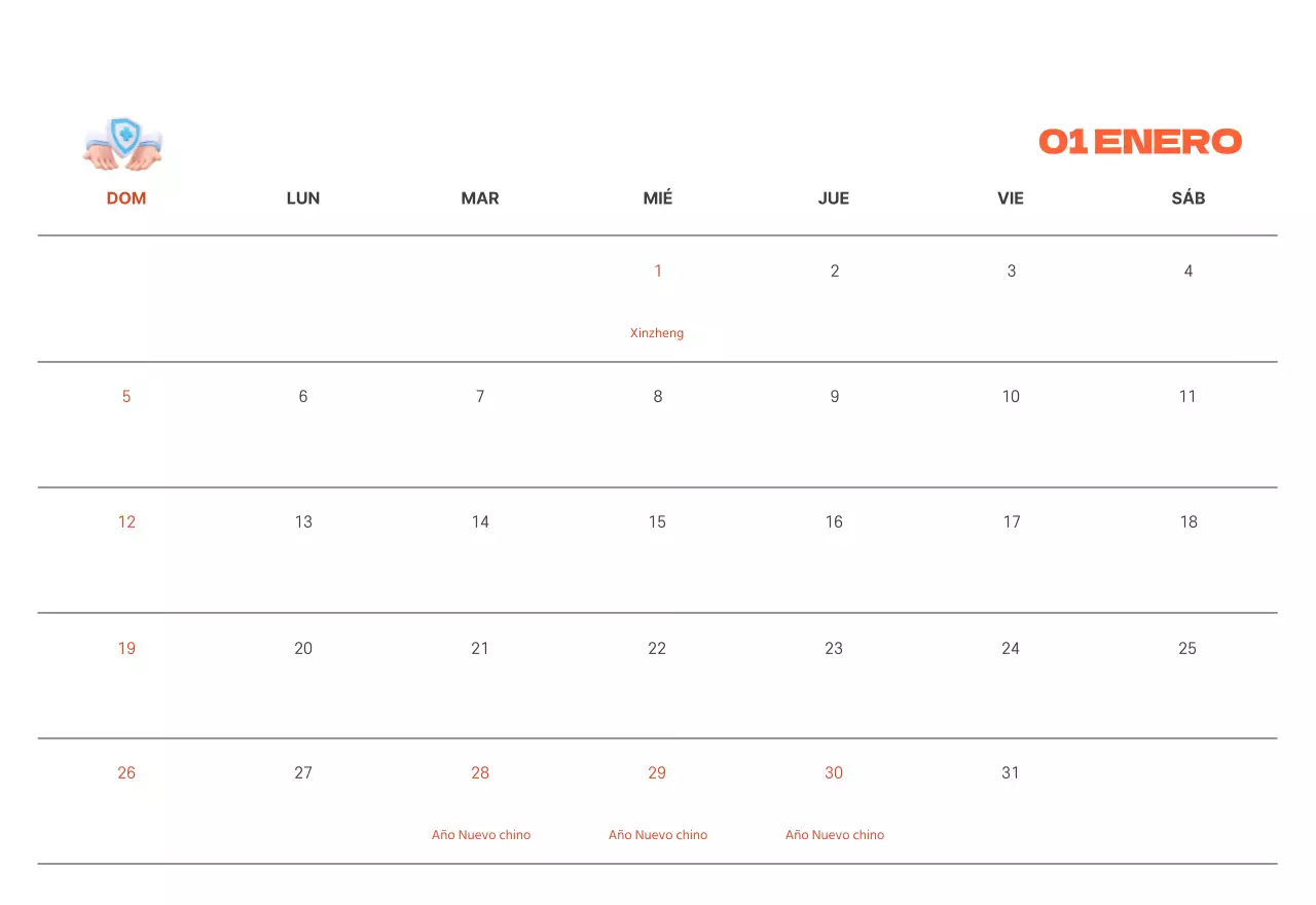 Un hospital festivo con ilustraciones de temática sanitaria y familiar y acentos de color