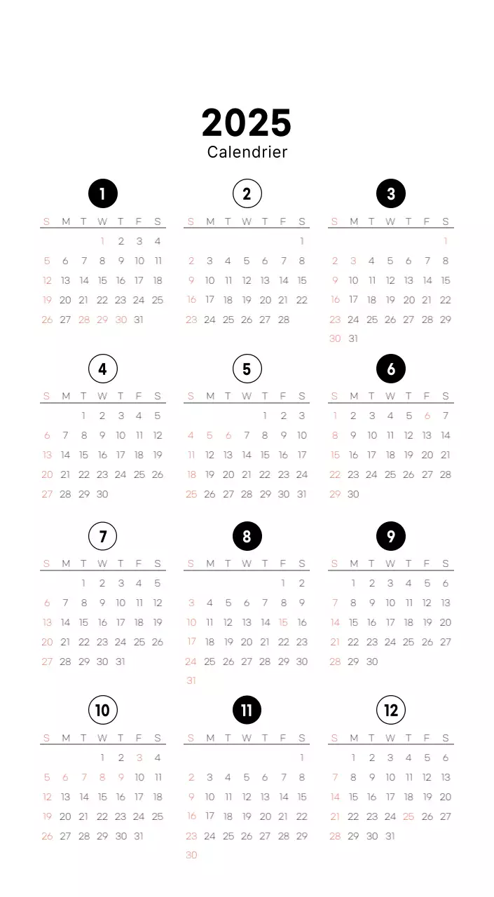 Calendrier de bureau photo simple pour les cafés dans les tons blancs