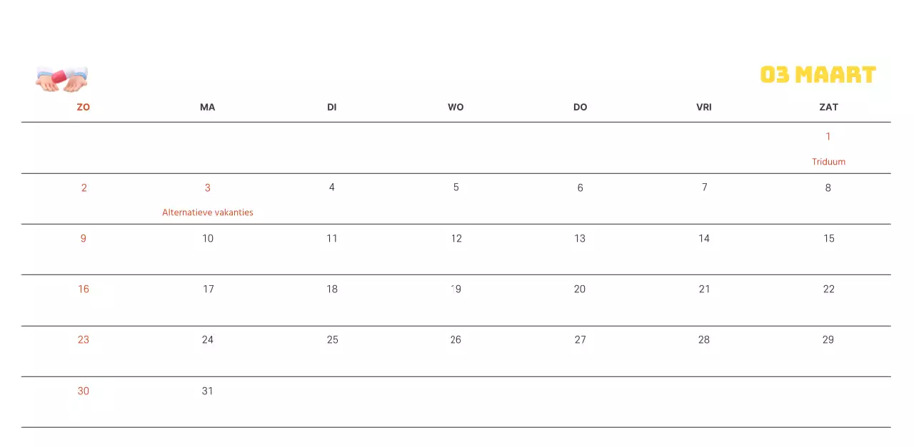 Een feestelijk ziekenhuis met illustraties met gezondheids- en gezinsthema's en kleurrijke accenten