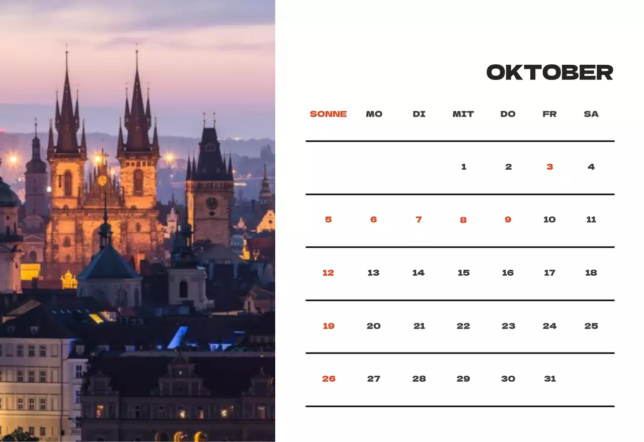 Himmel Foto sauber Kalender