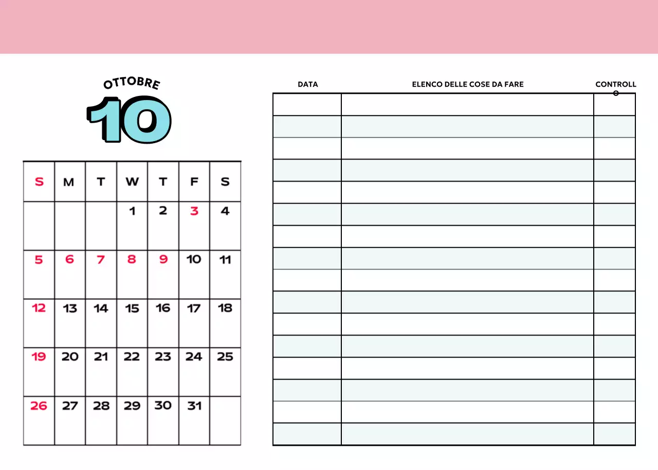 Calendari colorati con una varietà di illustrazioni retrò