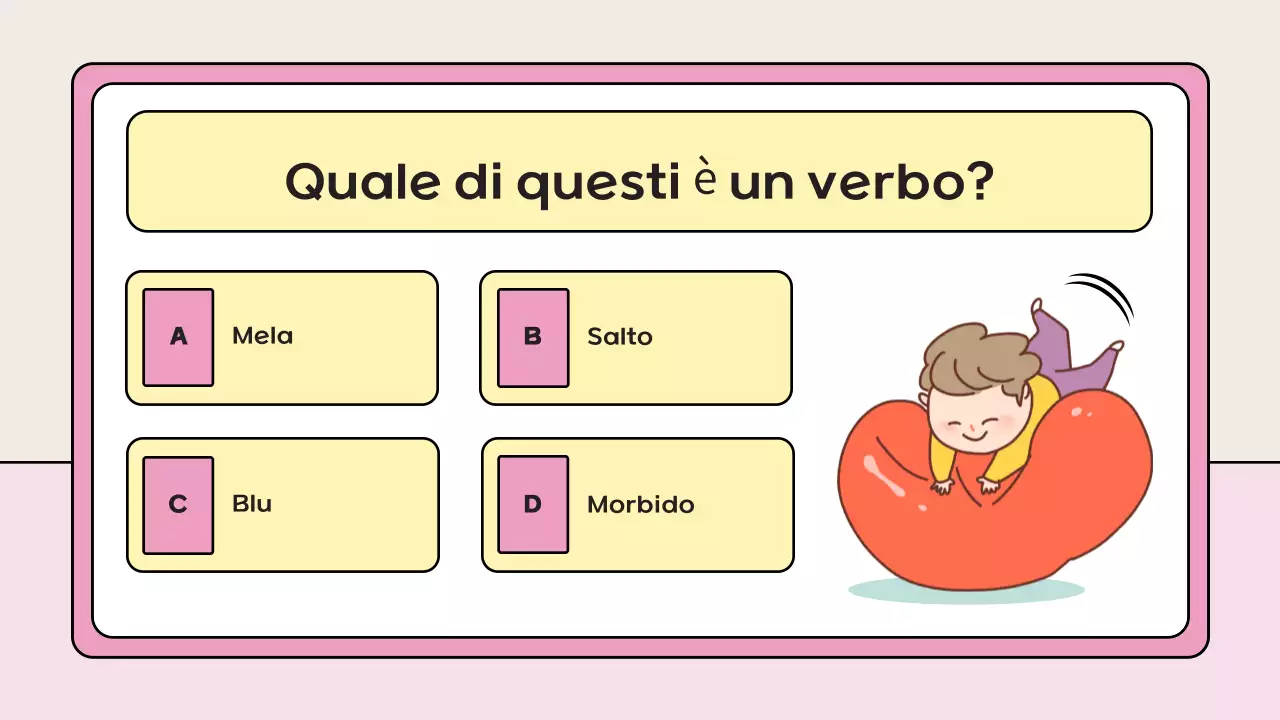 materiale di studio del quiz giocoso rosa