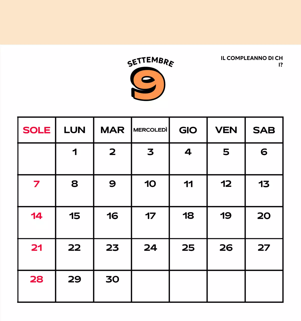 Calendari colorati con una varietà di illustrazioni retrò