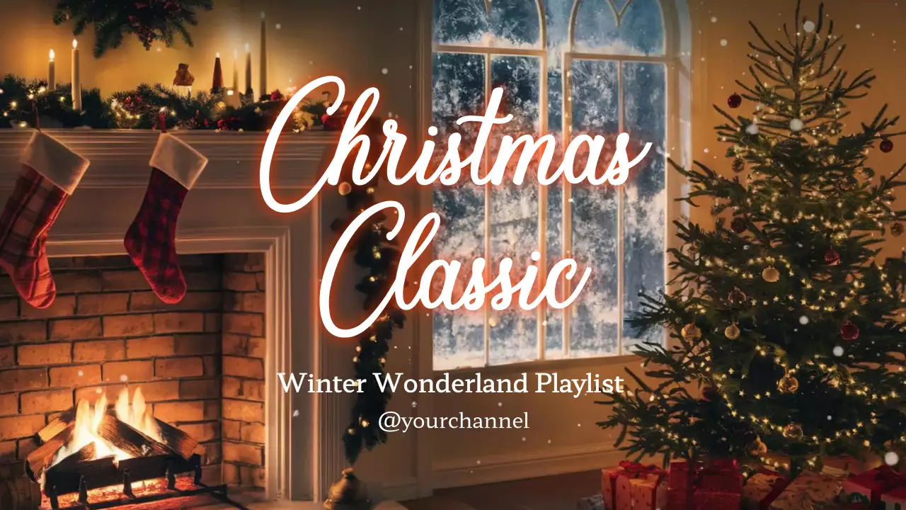 Red Traditional Christmas Playlist YouTube Thumbnail