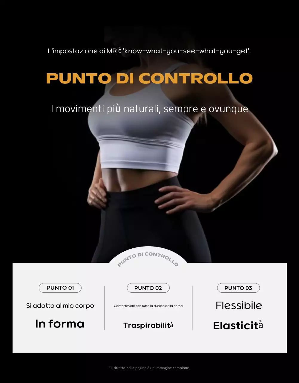 Promuovere prodotti sportivi gialli e moderni