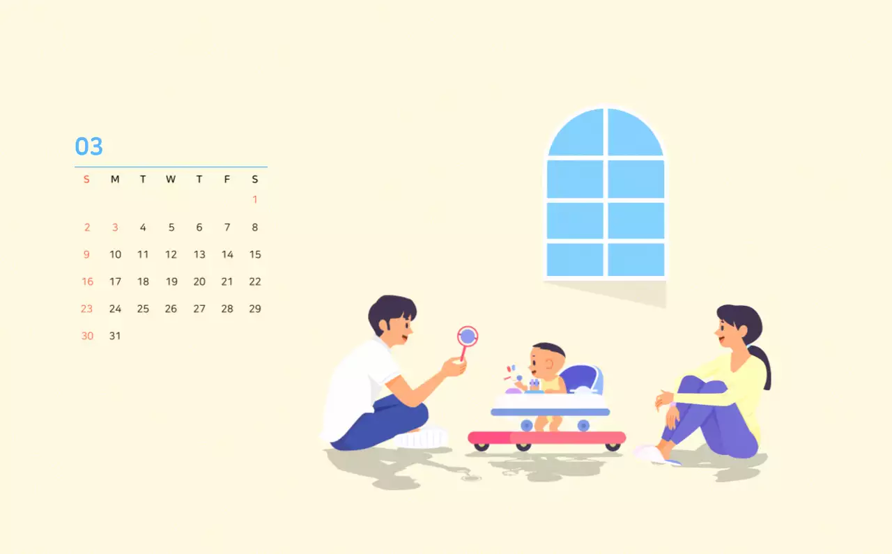 Illustration d'une famille multicolore