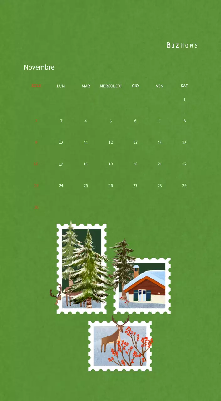 Illustrazioni di francobolli con un concetto caldo