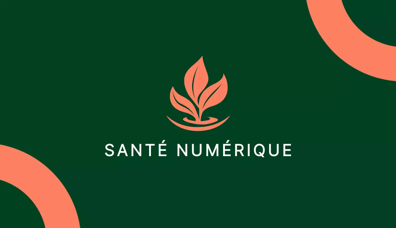 carte de visite minimaliste verte pour la télémédecine