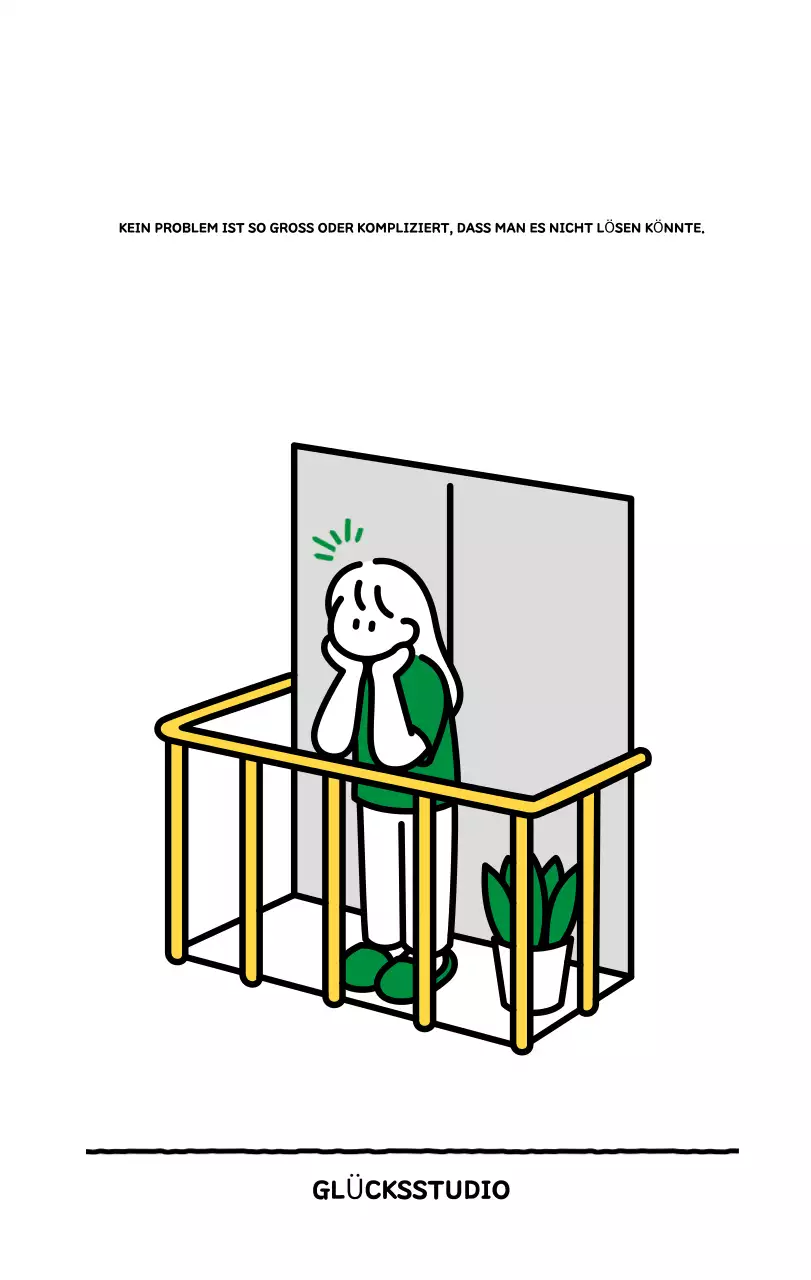 Illustrierter Kalender mit schönem Linienstil